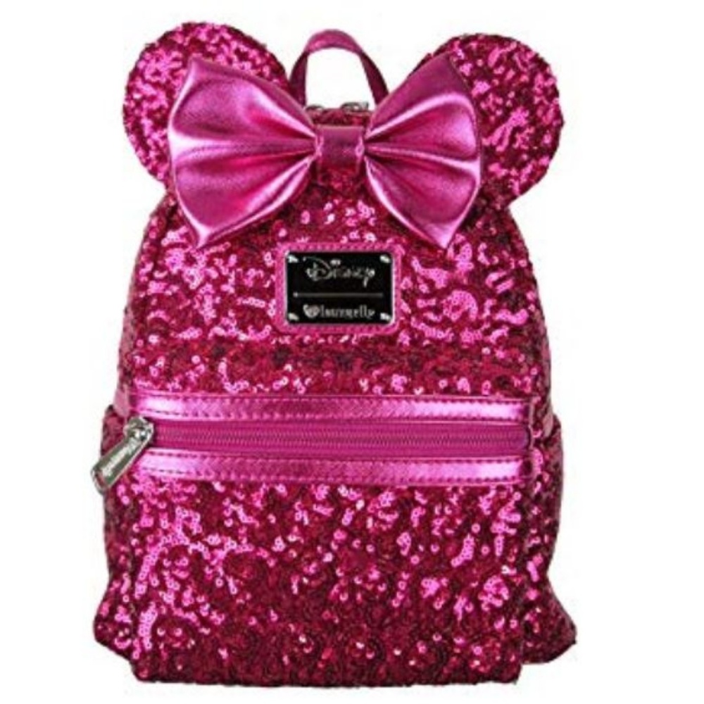 Disney Minnie Mouse Pink Sequin Mini Backpack